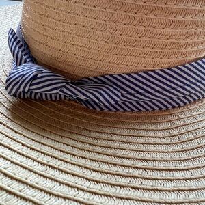 LOFT Cream Straw Hat